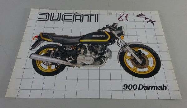 Prospektblatt / Broschüre Ducati 900 Darmah