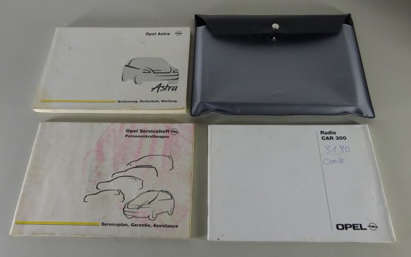 Bordmappe + Betriebsanleitung Opel Astra G Stand 08/1998