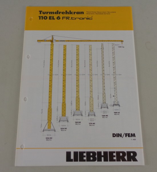 Datenblatt Liebherr Turmdrehkran 110 EL 6 FR.tronic von 11/2003