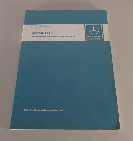 Werkstatthandbuch Mercedes 4MATIC Allradantrieb für W124 260 / 300 von 04/1987