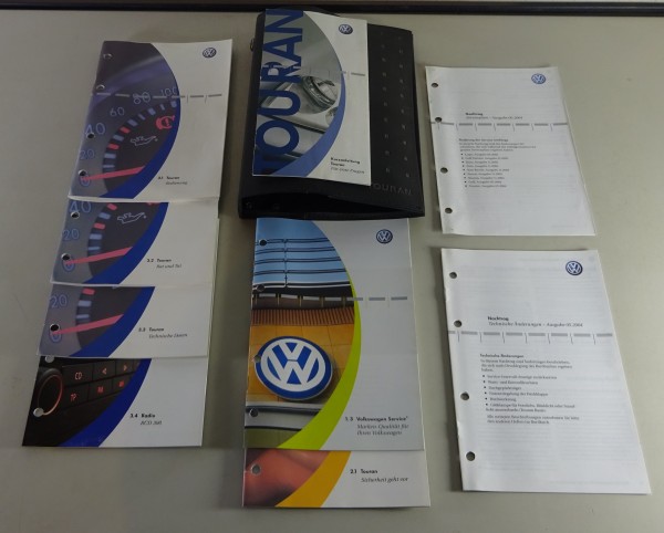 Bordmappe + Betriebsanleitung / Handbuch VW Touran I Typ 1T Stand 05/2004