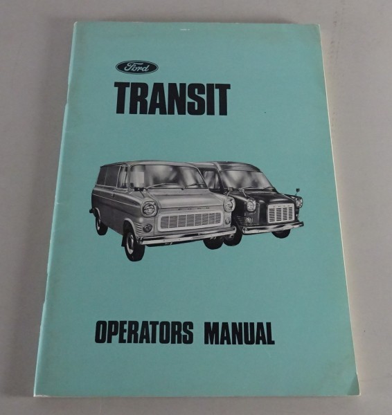 Owner´s Manual / Handbook Ford Transit Stand 08/1971