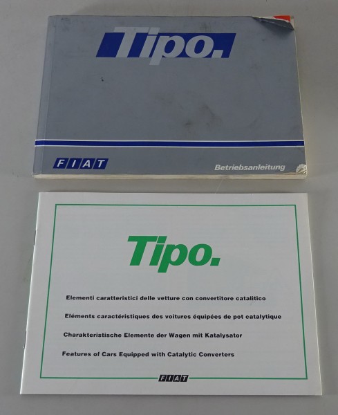 Betriebsanleitung / Handbuch + Zusatzanleitung Fiat Tipo Stand 06/1990