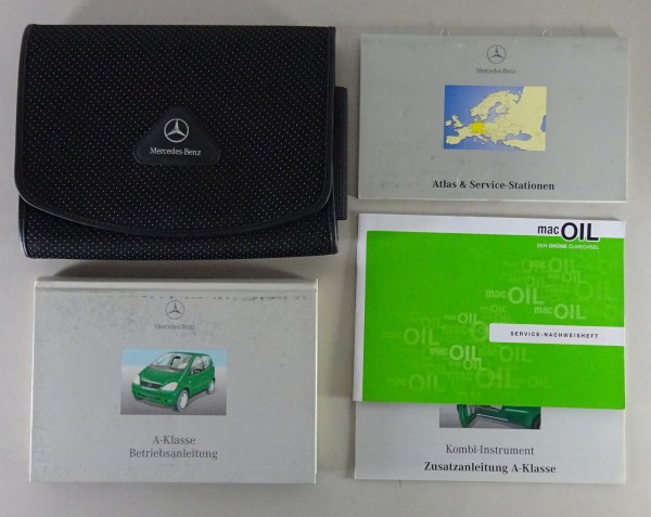 Bordmappe + Betriebsanleitung Mercedes A-Klasse W168 A140 / A160 etc. von 6/1999