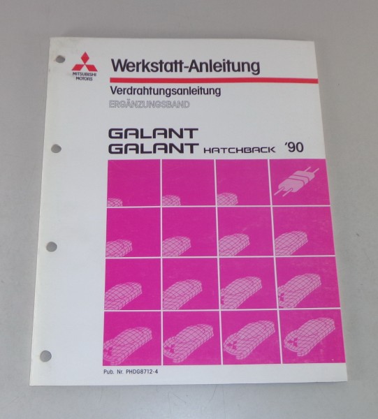 Werkstatthandbuch Mitsubishi Galant E 30 Nachtrag Elektrik Schaltpläne von 1990