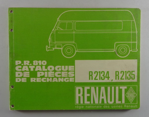 Teilekatalog / Parts List Renault Estafette R 2134 / 2135