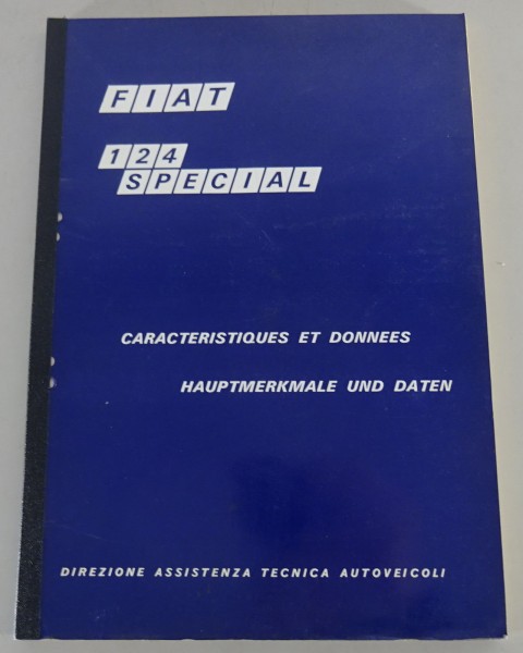 Werkstatthandbuch / Reparaturhandbuch Fiat 124 + 124 Special Stand 02/1972