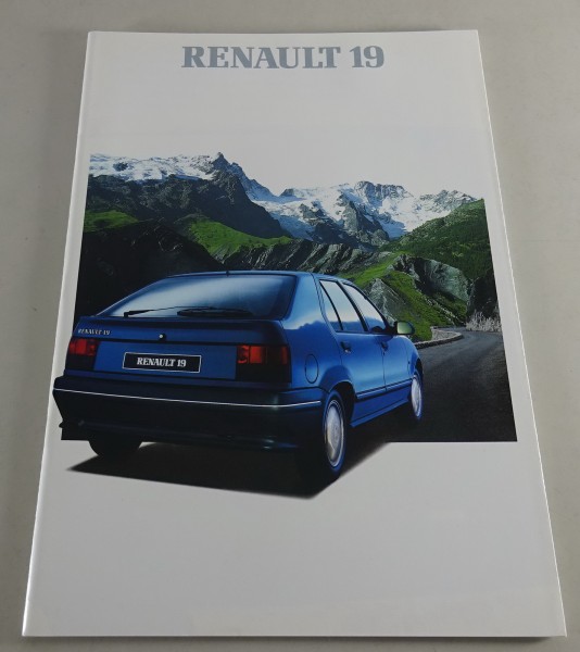 Prospekt / Broschüre Renault R19 TR / TD Stand 07/1989