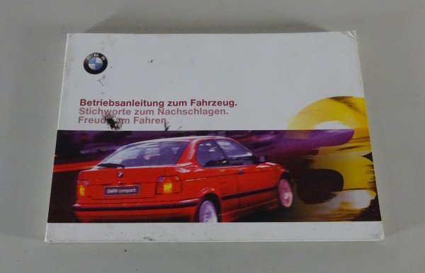 Betriebsanleitung BMW 3er E36 Compact 316i / 318ti / 323ti / 318tds von 01/1999