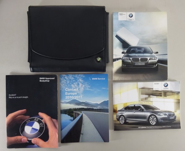 Bordmappe mit Betriebsanleitung BMW 5er F10 Limousine Stand 2009 Englisch