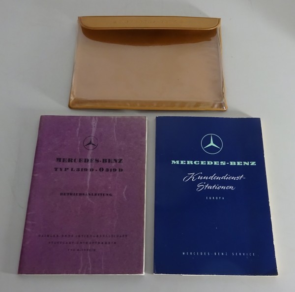 Bordmappe mit Betriebsanleitung Mercedes-Benz L 319 D / O 319 D Stand 11/1958