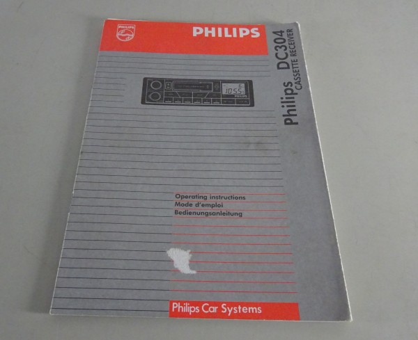 Betriebsanleitung / Handbuch Philips Autoradio DC304