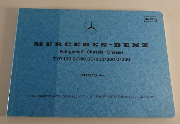 Bildkatalog Mercedes Benz W110 Heckflosse 190C/DC, 200/D, 230 Stand 05/1977