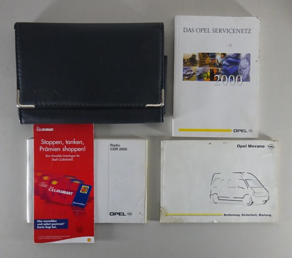 Bordmappe + Betriebsanleitung / Handbuch Opel Movano A Transporter Stand 06/2000