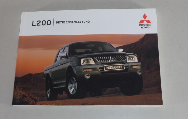 Betriebsanleitung / Handbuch Mitsubishi L200 von 2005