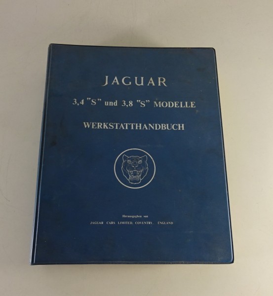 Werkstatthandbuch Jaguar S-Type 3,4 Liter / 3,8 Liter Baujahre 1963 - 1968