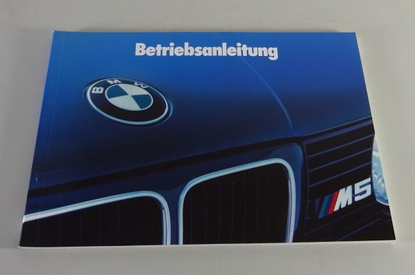 Betriebsanleitung / Handbuch BMW Motorsport 5er Reihe E 34 M5 Stand 08/1989