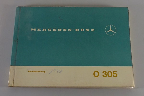 Betriebsanleitung / Handbuch Mercedes Benz Bus O 305 Stand 06/1970