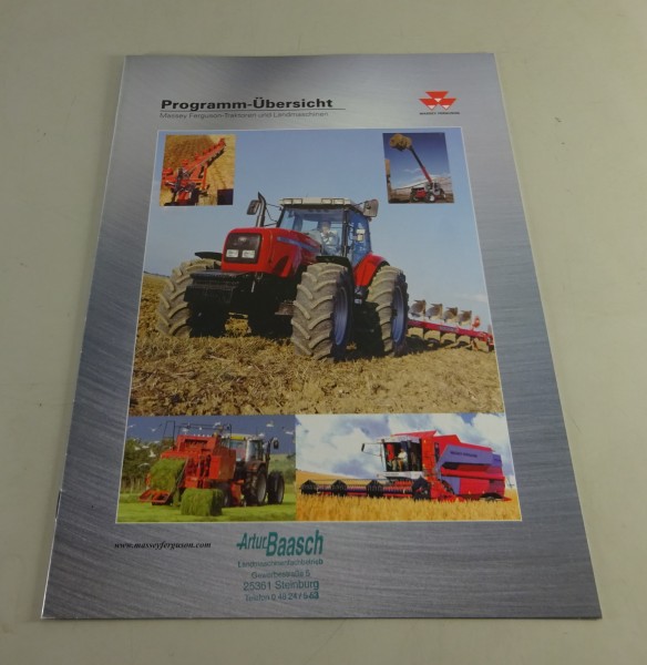 Prospekt Programm-Übersicht Massey Ferguson Traktoren und Landmaschinen