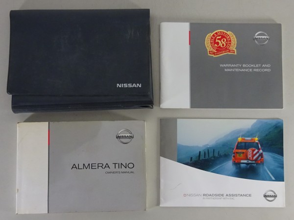 Wallet + Owner's Manual / Handbook Nissan Almera Tino Type V10 from 09/2003