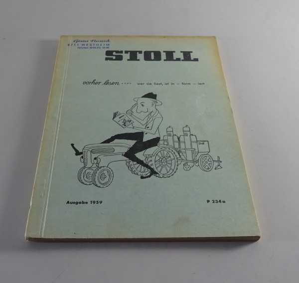 Teilekatalog Stoll Kartoffel-Legeautomaten Standard KA 2 - D etc. + "Juwel" 1959