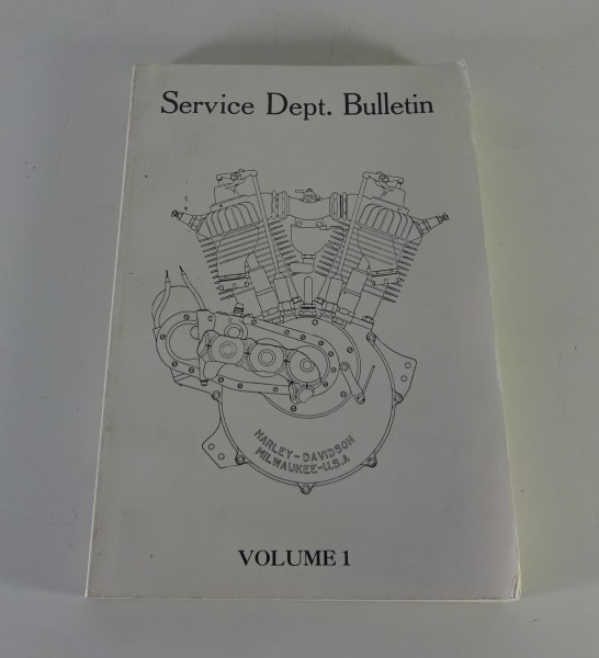 Service Rundschreiben / Service Bulletin Harley Davidson 1912-1929 Reprint '1984