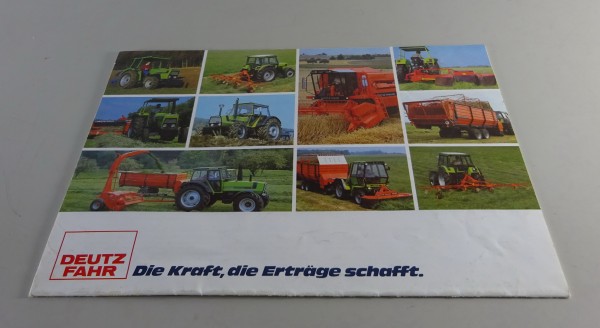 Faltprospekt / Broschüre Deutz - Fahr Programmübersicht Stand 08/1980