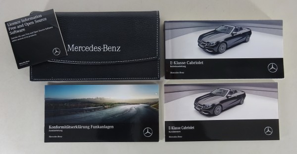Bordmappe + Betriebsanleitung Mercedes-Benz E-Klasse Cabriolet A238 von 03/2017