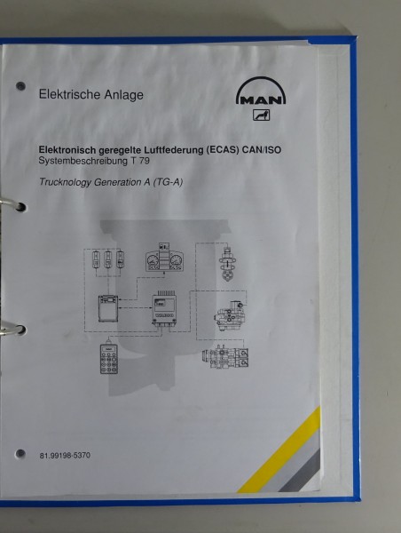 Werkstatthandbuch MAN TG-A elektronische Luftfederung ECAS CAN/ISO Stand 11/1999