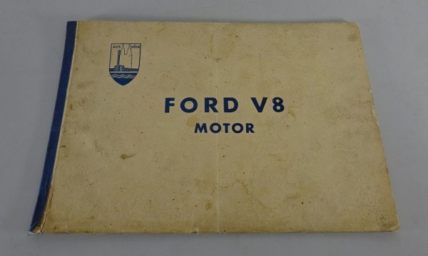 Prospekt / Broschüre Ford V8-Motor Transart-Folien Stand 1938