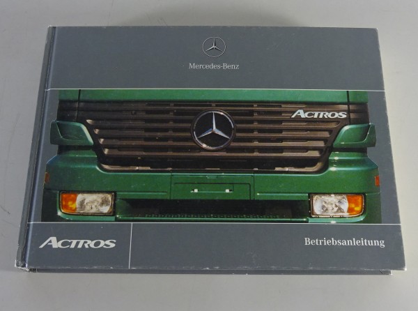 Betriebsanleitung / Handbuch Mercedes-Benz Actros Typ 954 Stand 11/2000