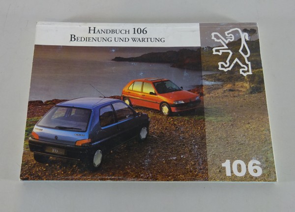 Betriebsanleitung / Handbuch Peugeot 106 Stand 07/1994