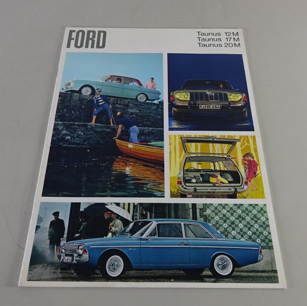 Prospekt / Broschüre Ford Taunus 12 / 17 / 20 M P4 + P5 Stand 1966