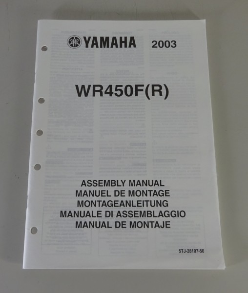 Montageanleitung / Assembly Manual Yamaha WR 450 F (R) von 2003