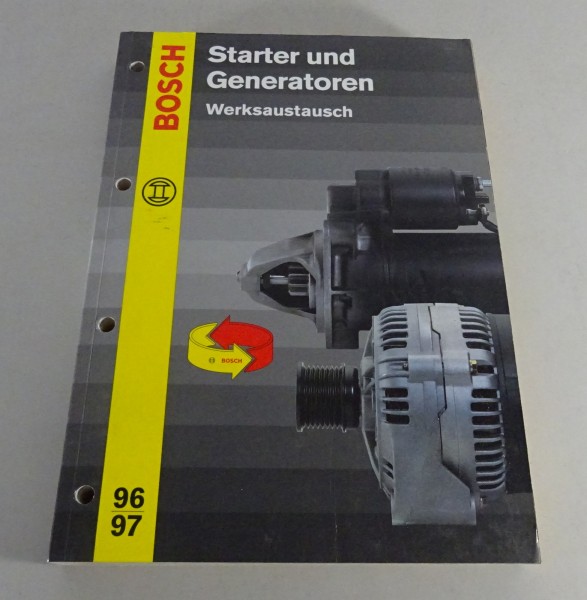 Handelskatalog Bosch Starter & Generatoren für Pkw/Nkw/Schlepper etc. '1996/97