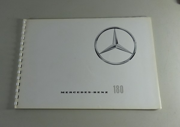 Prospekt / Broschüre Mercedes-Benz 180 | W120 Ponton Stand 07/1959