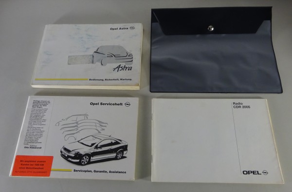 Bordmappe + Betriebsanleitung / Handbuch Opel Astra G Stand 04/2000