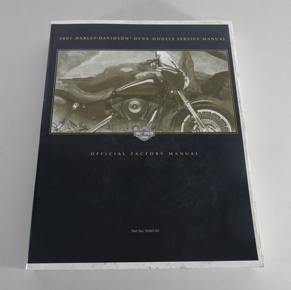 Workshop manual Harley Davidson Dyna Models 2001 from 07/2000