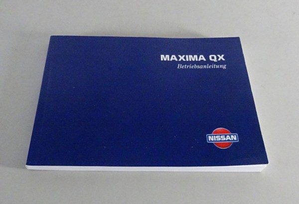 Betriebsanleitung Nissan Maxima QX Typ A32 Stand 09/1998