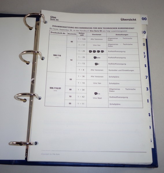 Werkstatthandbuch Fiat Uno Mk II Typ 146 inklusive Turbo Stand ab 1993