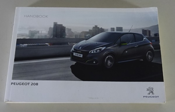 Owner's manual / Handbook Peugeot 208 edition 01/2016
