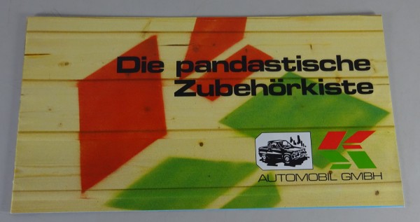 Prospekt / Prospektblatt | Fiat Panda KK Zubehör + Tuning