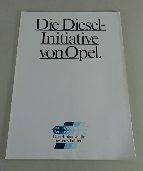 Prospekt / Broschüre Kadett D Diesel + Ascona C Diesel Stand 03/1982