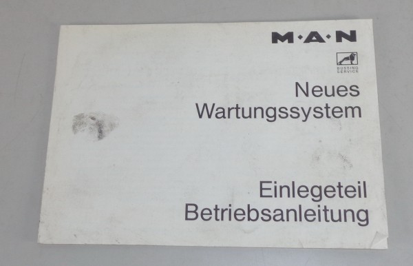 Handbuch MAN Neues Wartungssystem von 09/1975