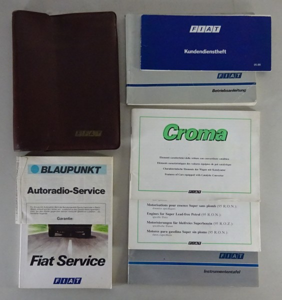 Bordmappe + Betriebsanleitung / Handbuch Fiat Croma Typ 154 Stand 03/1988