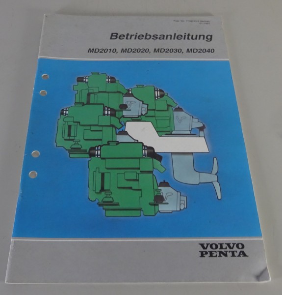 Betriebsanleitung Volvo Penta MD2010 / MD2020 / MD2030 / MD2040 Stand 01/1997