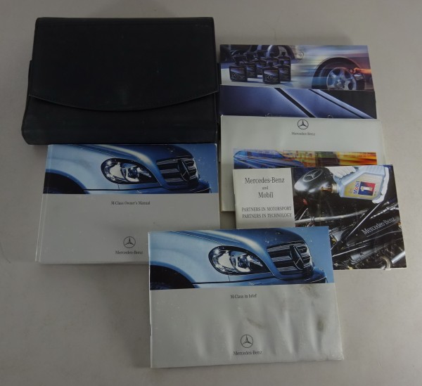 Owner's Manual + wallet Mercedes Benz M-Class ML 320 350 500 W163 from 1/2002
