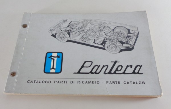 Teilekatalog / Ersatzteilliste De Tomaso Pantera von 02/1972