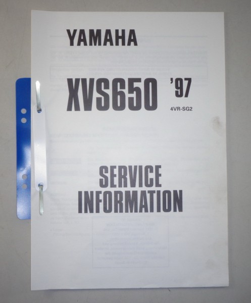 Werkstatthandbuch / Service Information Yamaha XVS 650 Stand 1997