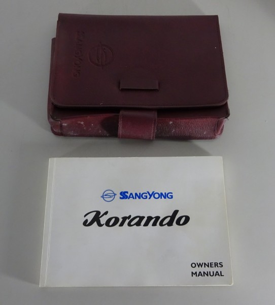 Wallet + Owner's manual / handbook SSANGYong Korando 2 Generation from 1996-2006